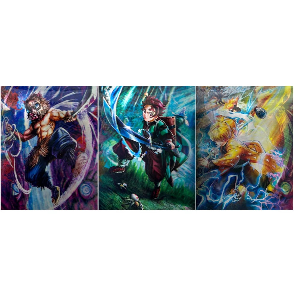Anime Demon Slayer 3D Poster (3 in 1) - Vers.2