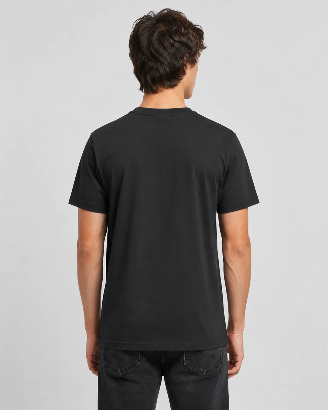 Plain black back view of Rambo Last Blood 100% cotton graphic T-shirt