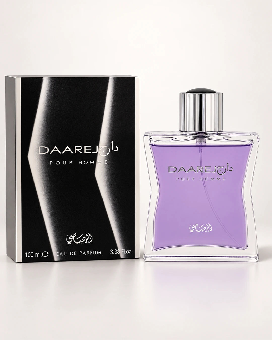 Rasasi Daarej Pour Homme Eau de Parfum 100ml bottle with box