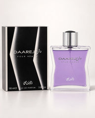 Rasasi Daarej Pour Homme Eau de Parfum 100ml bottle with box