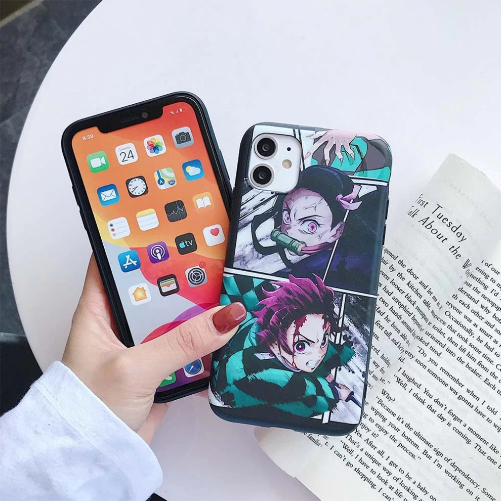 Anime Demon Slayer: Tanjiro Kamado & Nezuko Kamado Back Cover - Vers.05 (For iPhone XR, X-XS, X-XS Max)