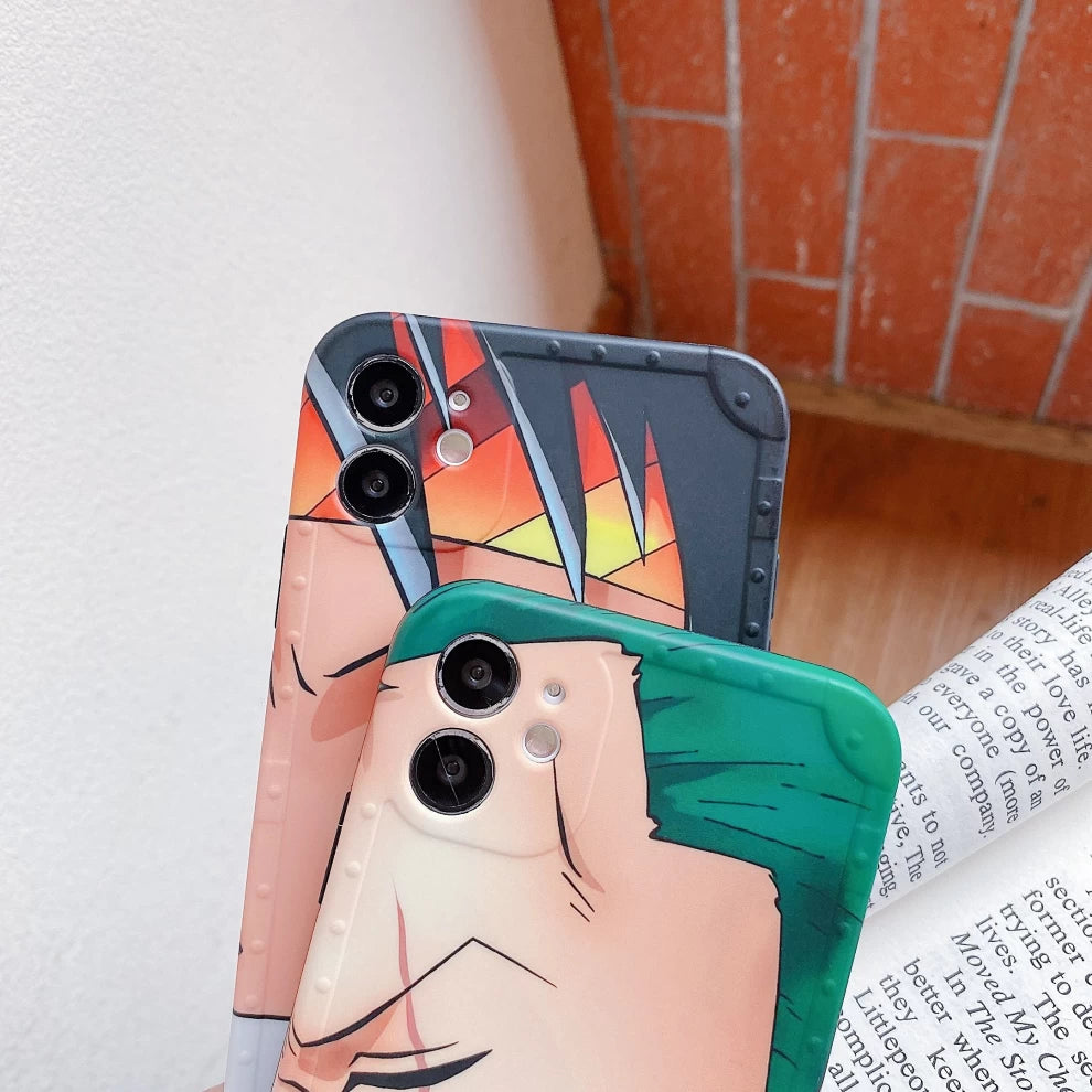 Anime One Piece: Roronoa Zoro Back Cover - Vers.02 (For iPhone XR, X-XS, X-XS Max)