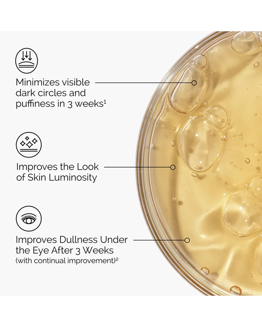 The Ordinary Caffeine Solution 5% + EGCG benefits for visible dark circles puffiness luminosity and under-eye dullness