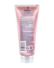 Back view of Vaseline Gluta-Hya Dewy Radiance Serum Burst Lotion 330ml showing ingredient list directions and product information